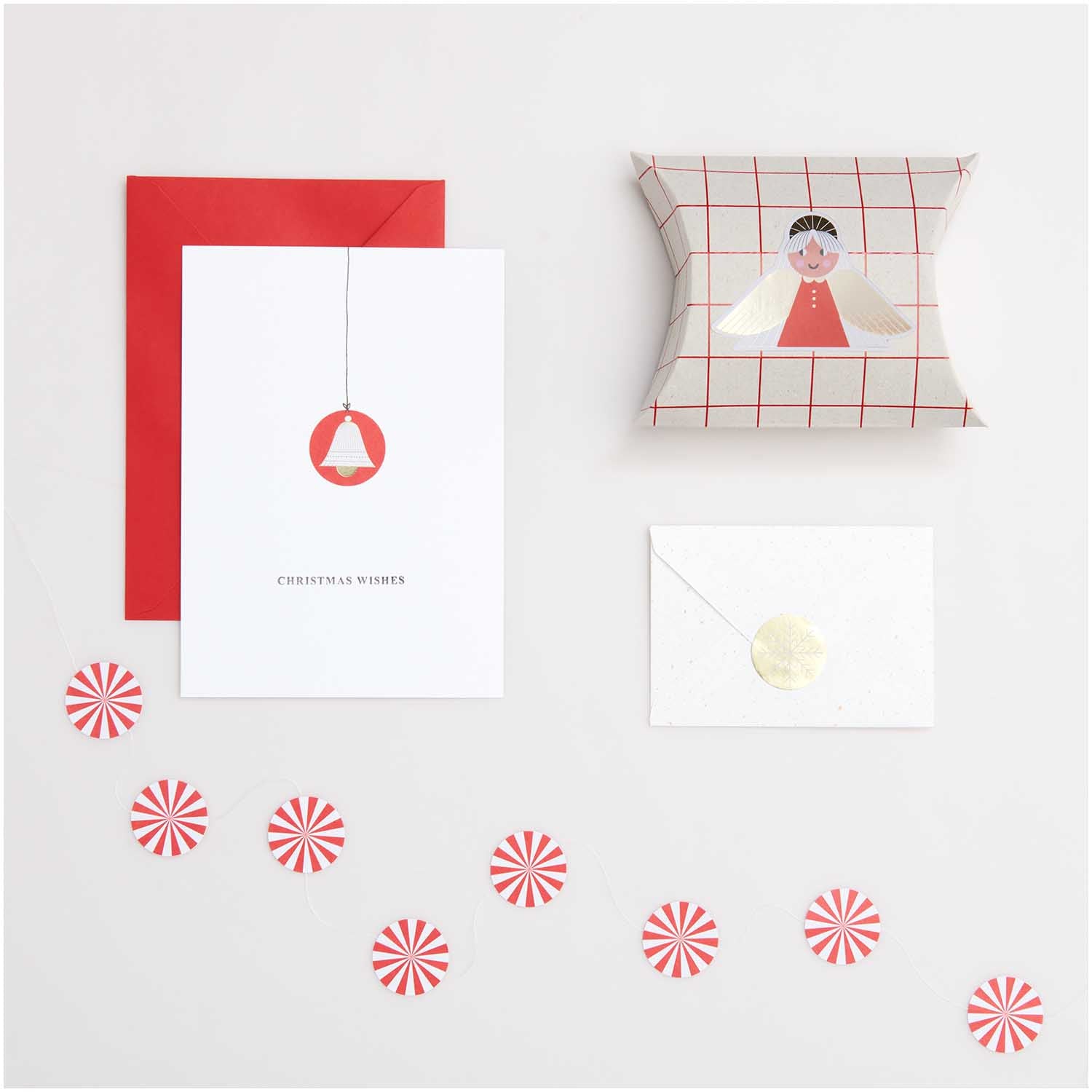 Aufkleber „Ich liebe Weihnachten“ Engel FSC MIX 4 Blatt à 15,5 x 8,5 cm