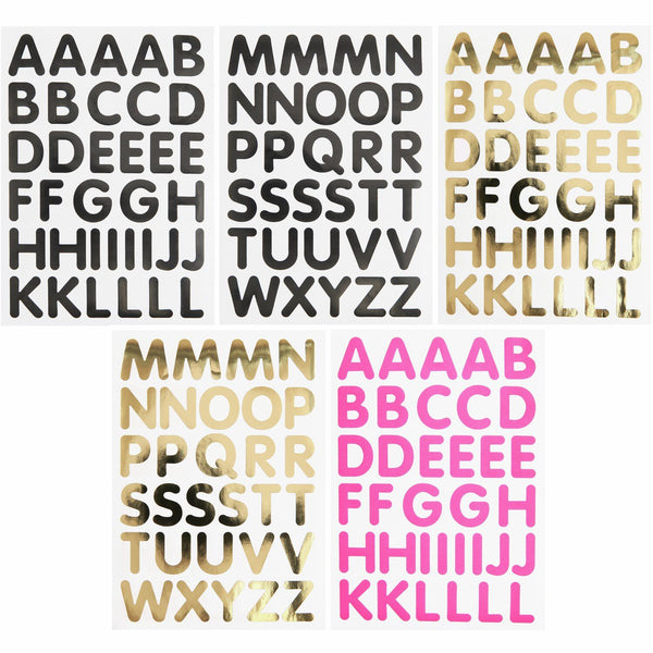 Stickerblock Alphabet Buchstabensticker DIN A5 10 Blatt