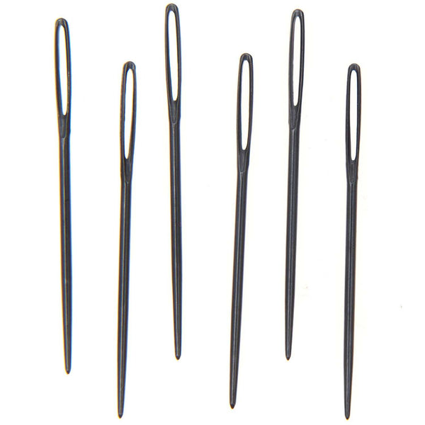 Sticknadeln stumpf schwarz Größe 16 / 6 Stück