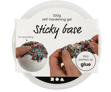 Sticky Base- modellierbare Klebeknete transparent 200 g/ 1 Dose