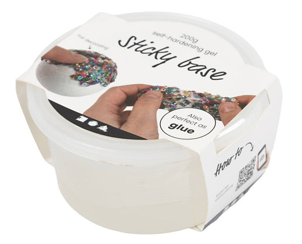 Sticky Base- modellierbare Klebeknete transparent 200 g/ 1 Dose