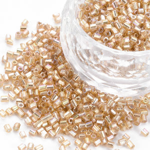 Stiftperlen 2,5–3 x 2 mm, Kleine Glasperlen, 17 g/Dose