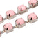 Strass-Kette rosa opal silberfärbig 6x5mm per Laufmeter