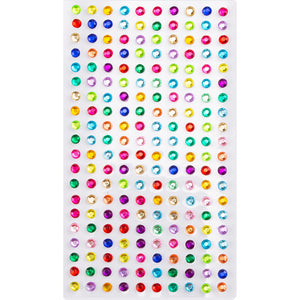 Strasssteine ​​Acryl Strass 4mm bunt sortiert 200 Steinchen/Bogen