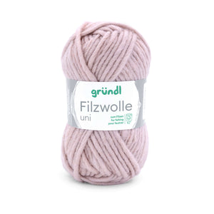 Gründl Strick- Filzwolle UNI 100% Schurwolle 50g / 50m