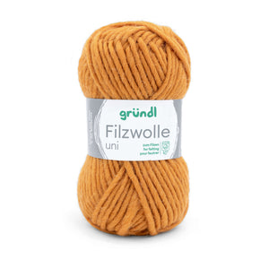 Gründl Strick- Filzwolle UNI 100% Schurwolle 50g / 50m