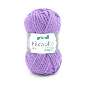 Gründl Strick- Filzwolle UNI 100% Schurwolle 50g / 50m