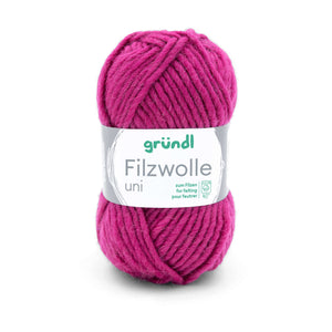Gründl Strick- Filzwolle UNI 100% Schurwolle 50g / 50m