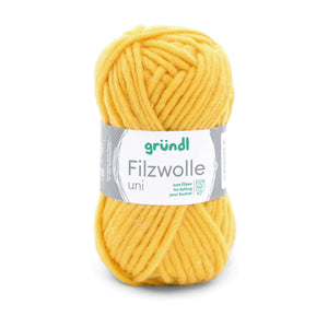 Gründl Strick- Filzwolle UNI 100% Schurwolle 50g / 50m