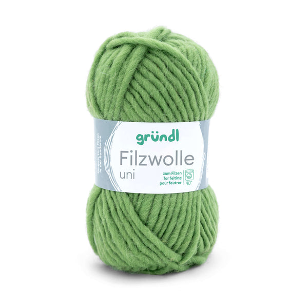 Gründl Strick- Filzwolle UNI 100% Schurwolle 50g / 50m