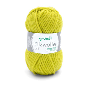 Gründl Strick- Filzwolle UNI 100% Schurwolle 50g / 50m