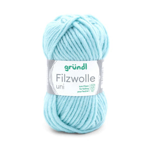Gründl Strick- Filzwolle UNI 100% Schurwolle 50g / 50m