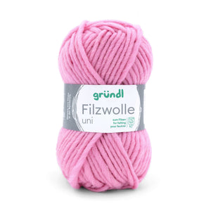 Gründl Strick- Filzwolle UNI 100% Schurwolle 50g / 50m