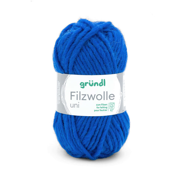 Gründl Strick- Filzwolle UNI 100% Schurwolle 50g / 50m