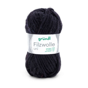 Gründl Strick- Filzwolle UNI 100% Schurwolle 50g / 50m