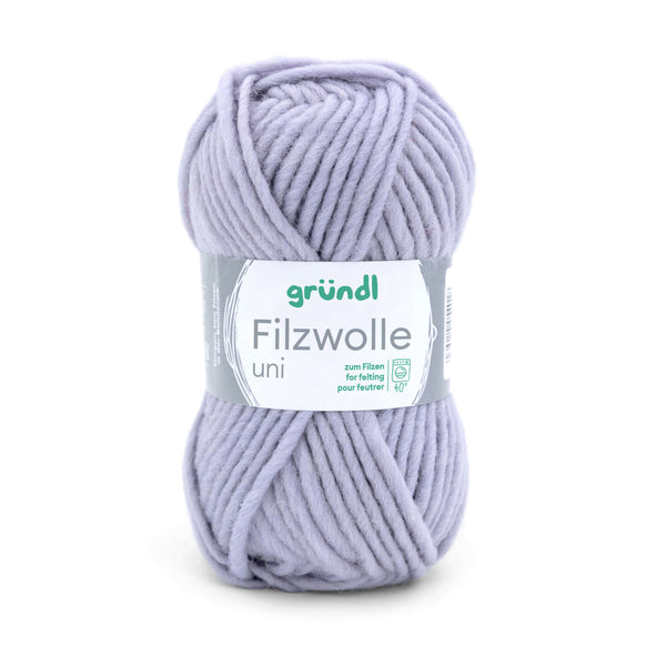 Gründl Strick- Filzwolle UNI 100% Schurwolle 50g / 50m