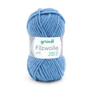 Gründl Strick- Filzwolle UNI 100% Schurwolle 50g / 50m