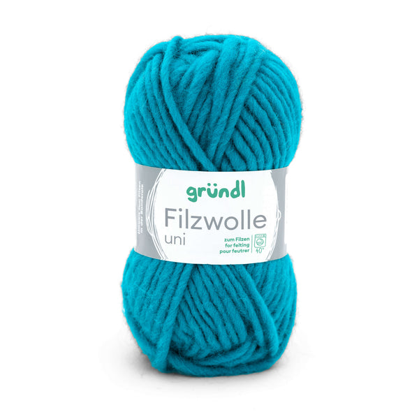 Gründl Strick- Filzwolle UNI 100% Schurwolle 50g / 50m