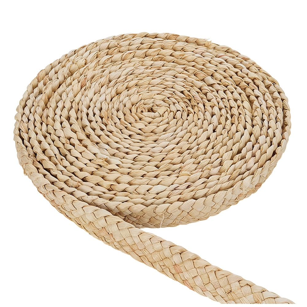 Strohband Grasband flach geflochten 35-40mm 2m