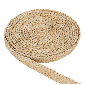 Strohband Grasband flach geflochten 35-40mm 2m