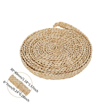 Strohband Grasband flach geflochten 35-40mm 2m