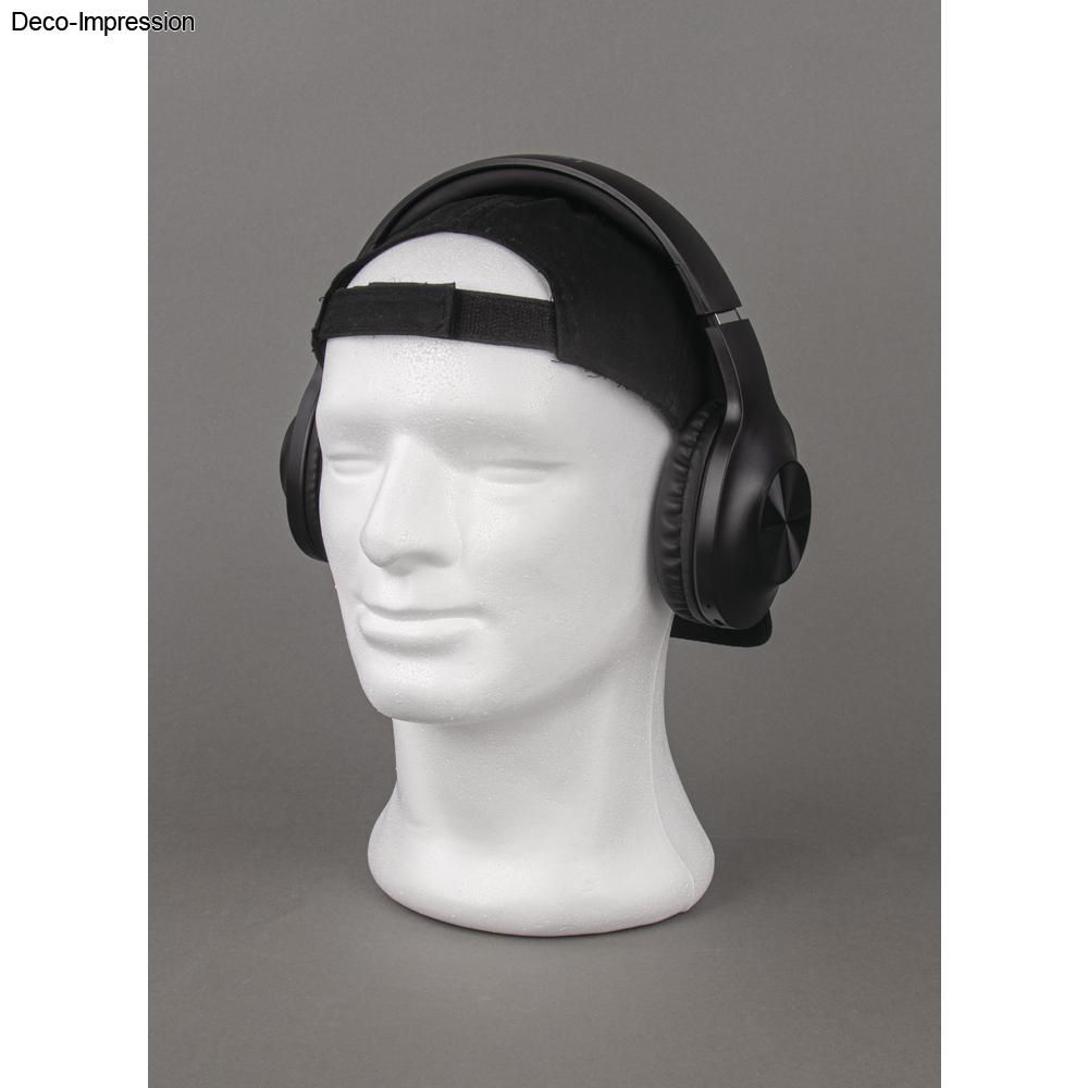 Styroporkopf „Mann“, ca. 30 x 15 cm, 56,5 cm Kopfumfang