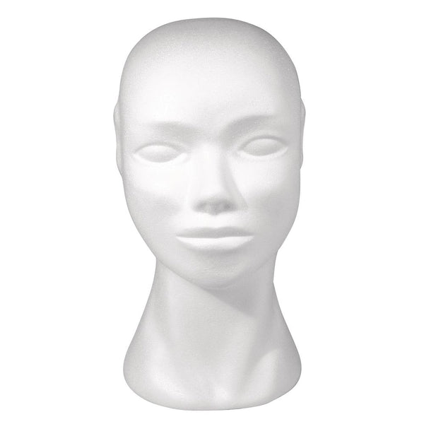 Styropor-Kopf weiblich 29cm 55cm Kopfumfang