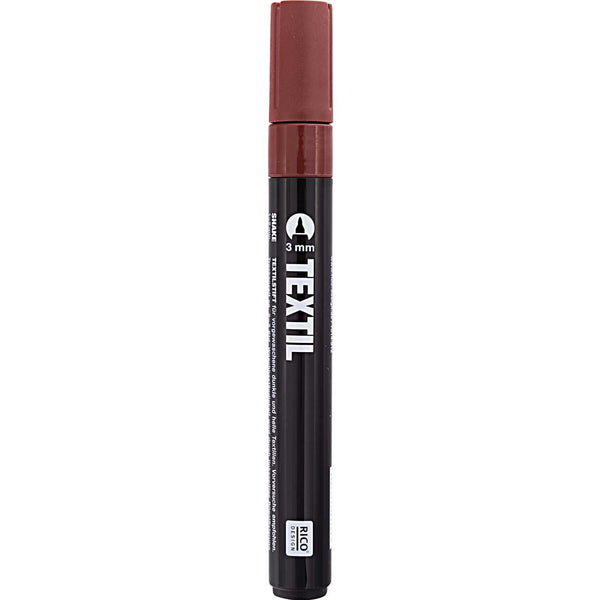 Rico Design Textilmarker 3mm dunkle Stoffe Einzelstifte