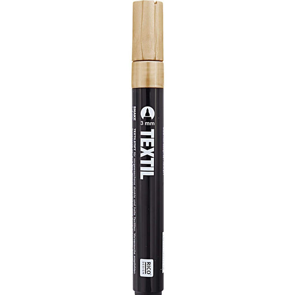 Rico Design Textilmarker 3mm dunkle Stoffe Einzelstifte