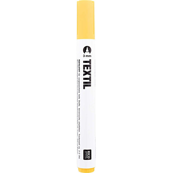 Rico Design Textilmarker 3mm helle Stoffe Einzelstifte