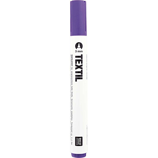 Rico Design Textilmarker 3mm helle Stoffe Einzelstifte