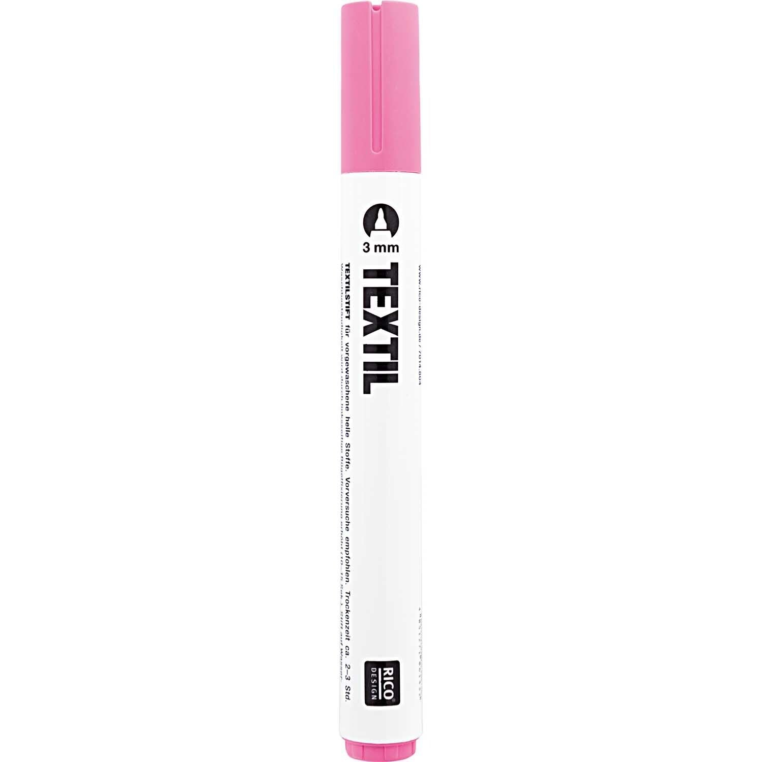 Rico Design Textilmarker 3mm helle Stoffe Einzelstifte