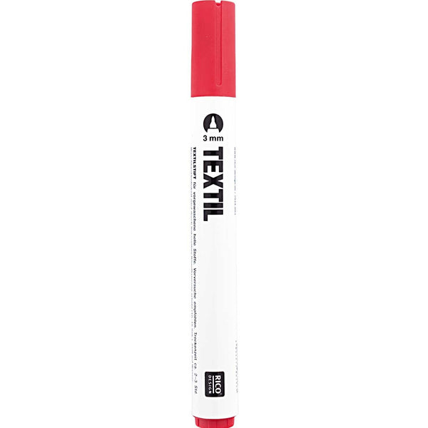Rico Design Textilmarker 3mm helle Stoffe Einzelstifte