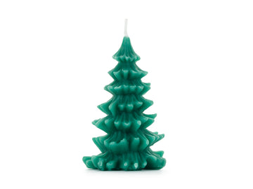 Tannenbaum Kerze dunkelgrün 10cm 1 Stück