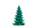 Tannenbaum Kerze dunkelgrün 10cm 1 Stück