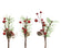 Dekopicks Tannenast-rote Beeren-Zapfen, 3 Stk. sortiert/Pkg