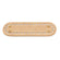 Taschenboden PU Kunstleder oval Tan für Häkeltaschen 18,2x5,3cm 1 Stück