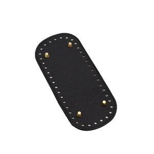 Taschenboden oval PU-Leder mit Löchern und Nieten 18×8cm