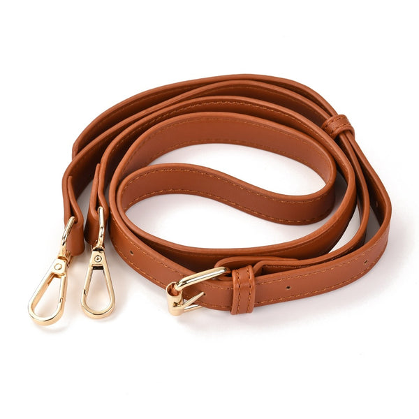 Taschenriemen aus PU-Leder mit Karabinerhaken 133cm