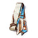 Taschenschal mit Print Halstuch für Handtaschen hellblau 880x40mm
