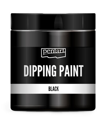 Pentart Tauchfarbe Dipping Paint schwarz 250 ml