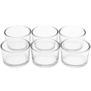 Teelichtgläser transparent 5,2x3,3cm 6 Stück