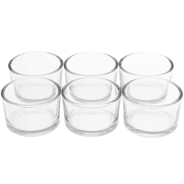 Teelichtgläser transparent 5,2x3,3cm 6 Stück