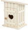 Miniatur Toilettenhäuschen Holz natur 8x6,5cm