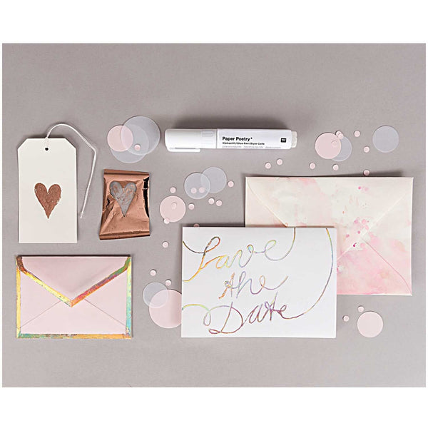 Transferfolie Metallic irisierdend 9x15cm 6 Blatt