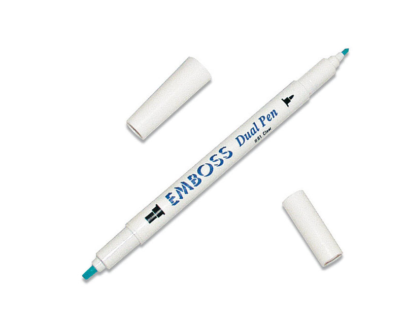 Tsukineko Emboss-Dual-Pen transparent 2-seitig