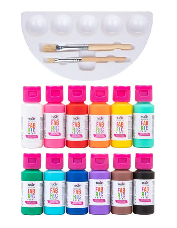 Tulip Textilfarbe Set Rainbow 29,5ml 12 Farben für alle Textilien