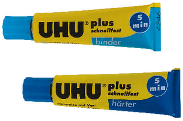 Uhu Plus Schnellfest 2-Komponenten-Epoxidkleber schnellfest 35g 2x15ml