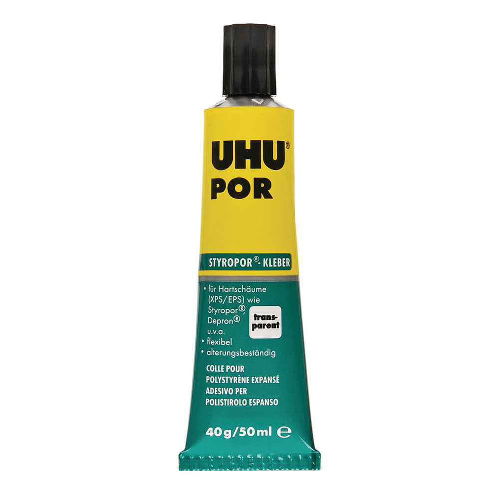 Uhu Por Polystrol- Styroporkleber transparent 40g
