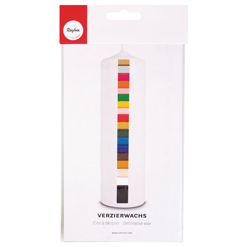 Verzier-Wachsfolie 10x5cm 18 Farben sortiert